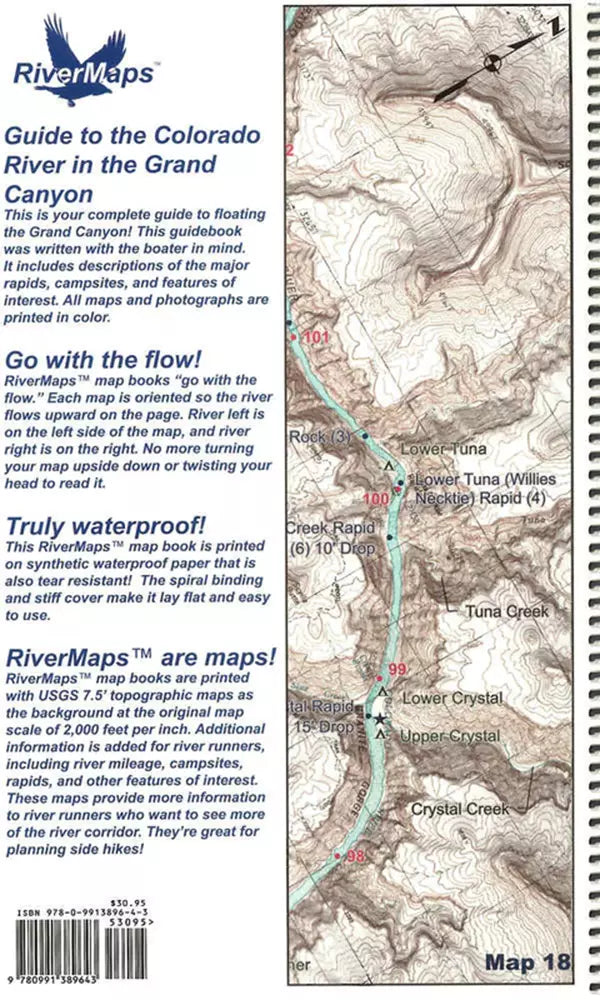 RiverMaps Colorado River in the Grand Canyon 9th Ed. Guide Book