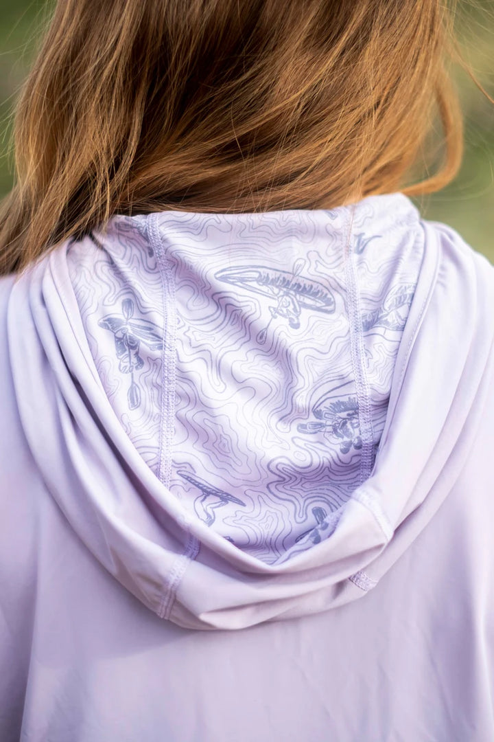 River Station UPF 50 Hooded Sun Shirt Women&