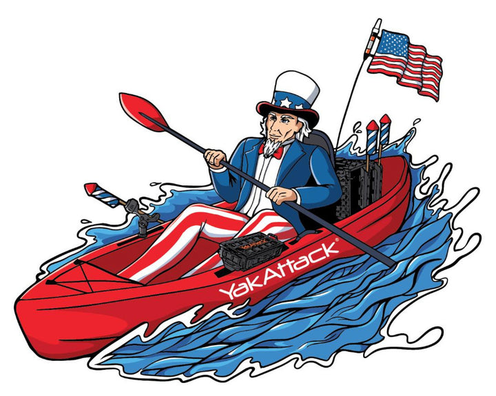 YakAttack Uncle Sam Decal 4.75” x 3.75”