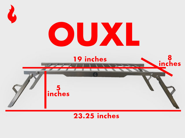 LavaBox OUXL: Over/Under/Extra/Large Grill and Stand (Krakatoa Size)