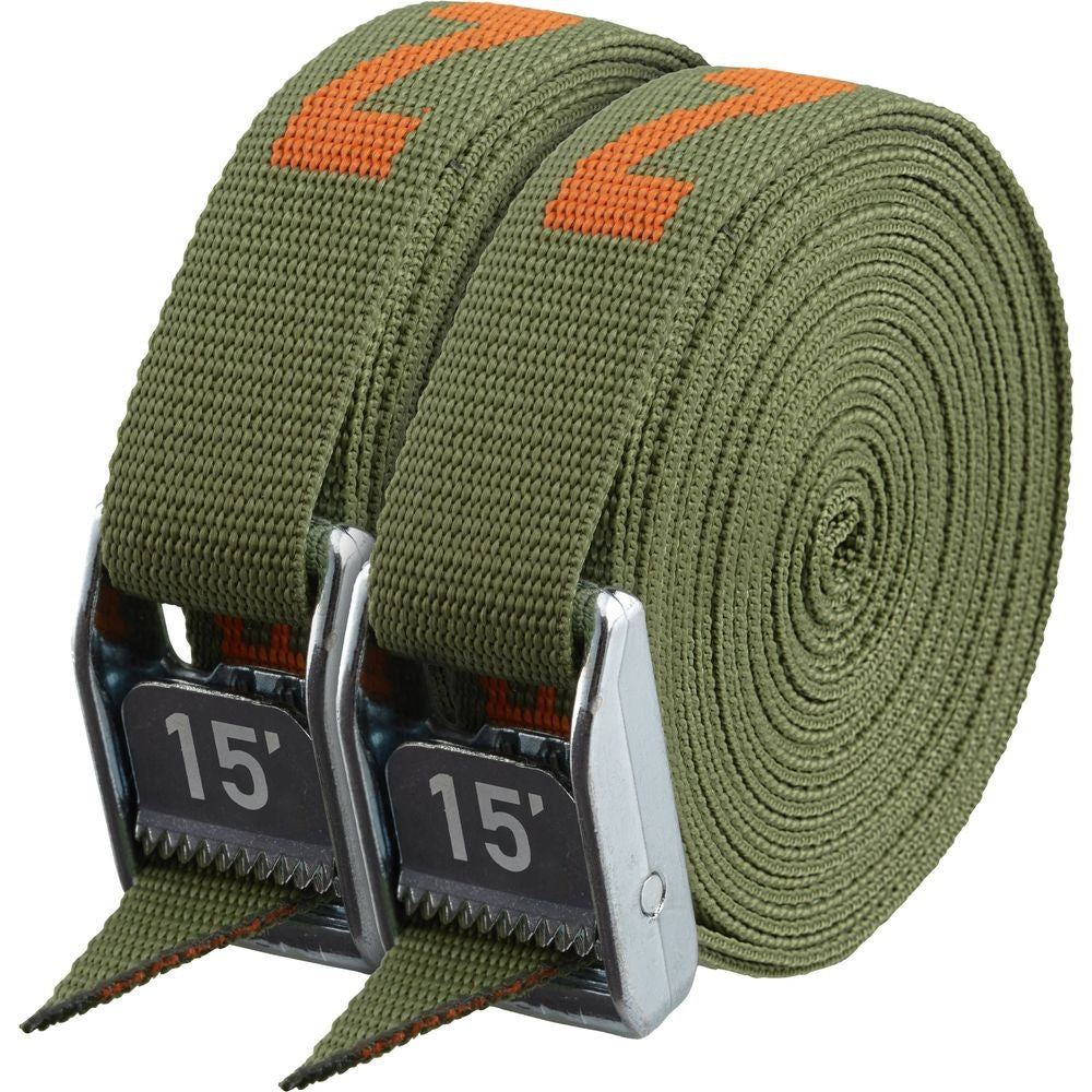 NRS 1" HD Tie-Down Straps Forest Green - Closeout