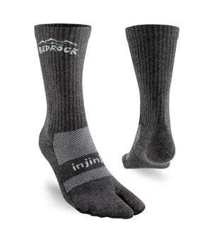 Bedrock Crew Performance Split-Toe Socks (Granite)