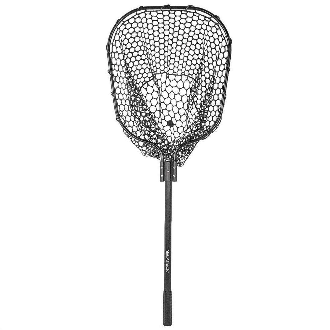YakAttack 16” x 19” Landing Net with 24” Long Telescoping Handle and Rubber Netting