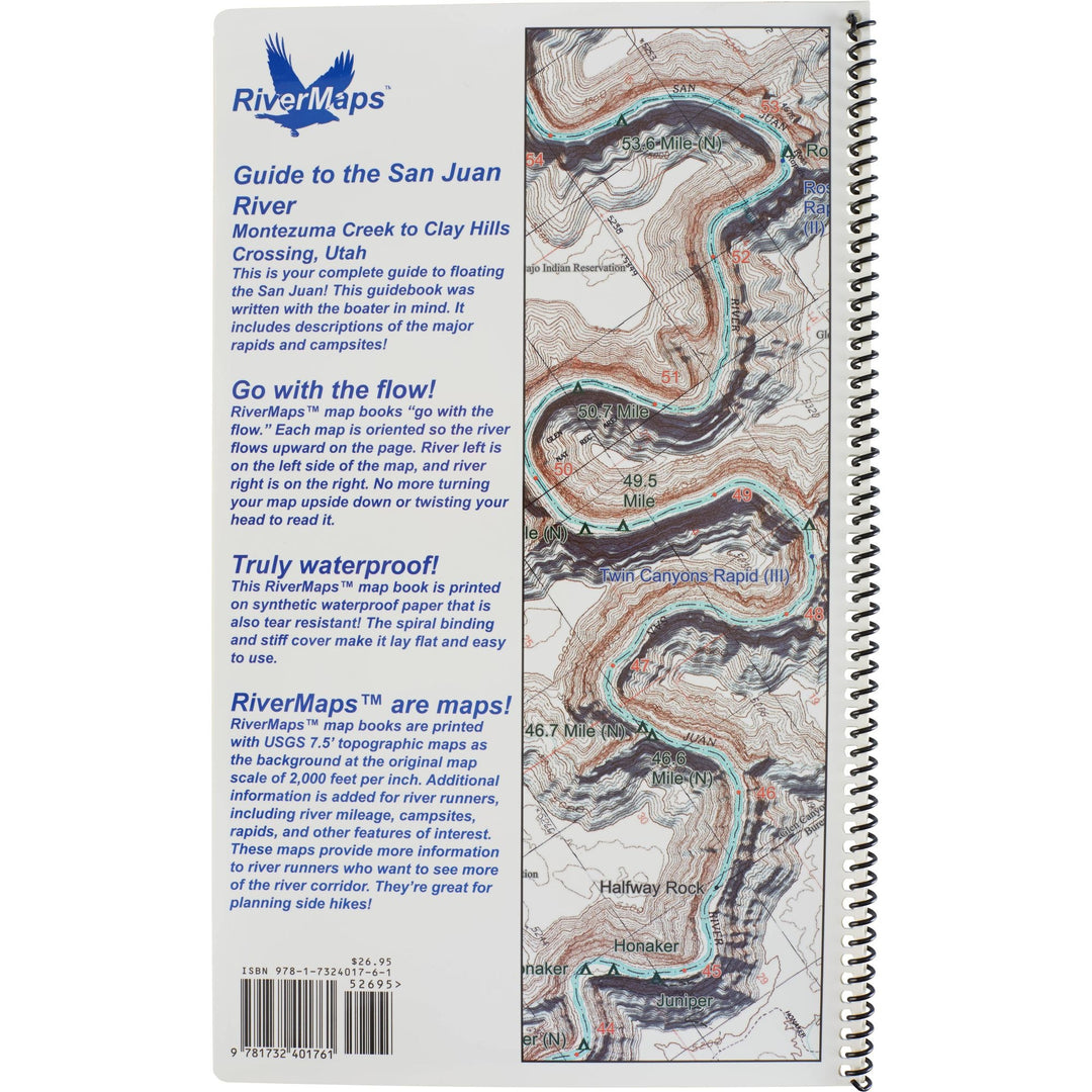 RiverMaps San Juan River 5th Edition Guide Book
