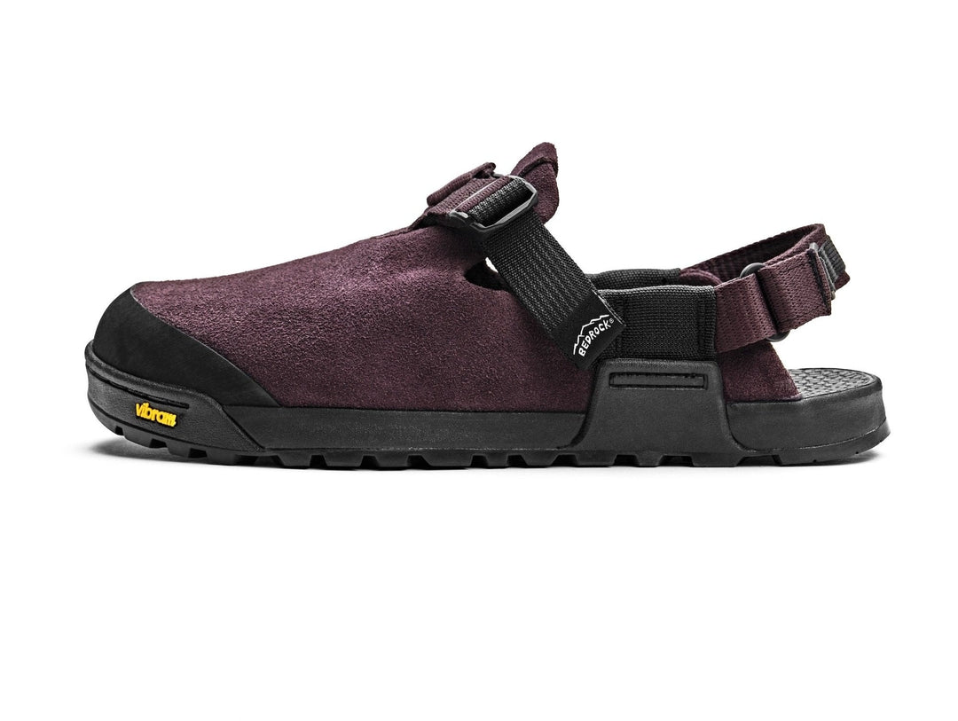 Bedrock Mountain Clog - Leather Suede (Deep Plum)