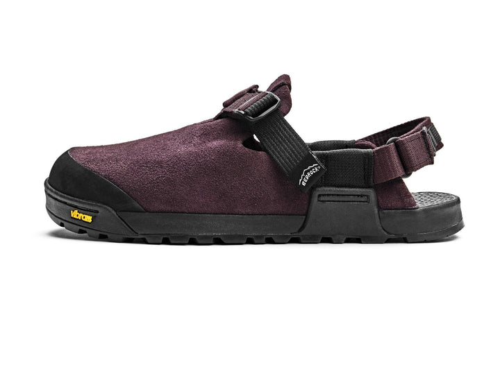 Bedrock Mountain Clog - Leather Suede (Deep Plum)
