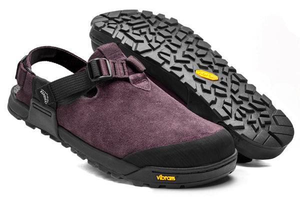 Bedrock Mountain Clog - Leather Suede (Deep Plum)