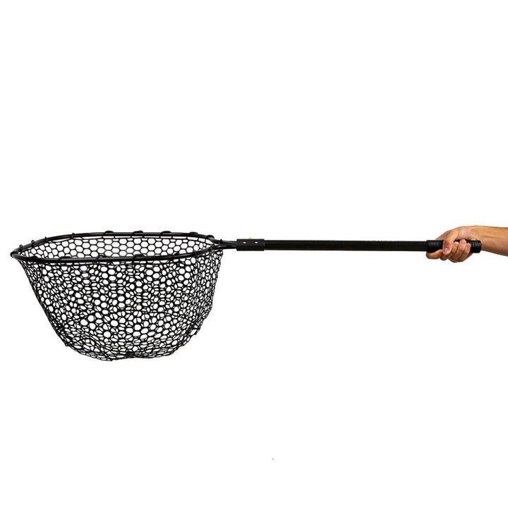 YakAttack 16” x 19” Landing Net with 24” Long Telescoping Handle and Rubber Netting