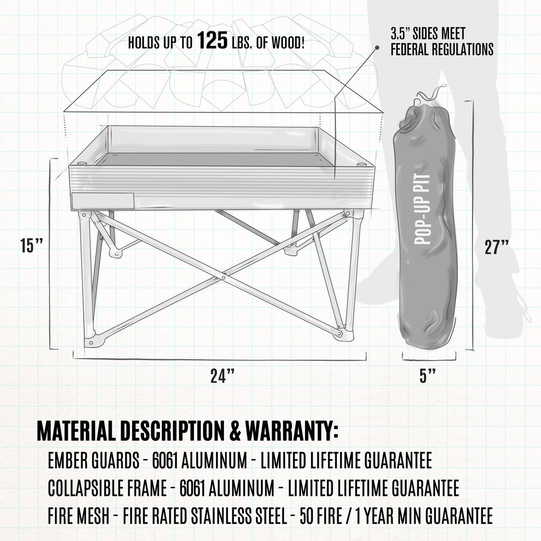 Fireside Outdoor Pop-Up Pit