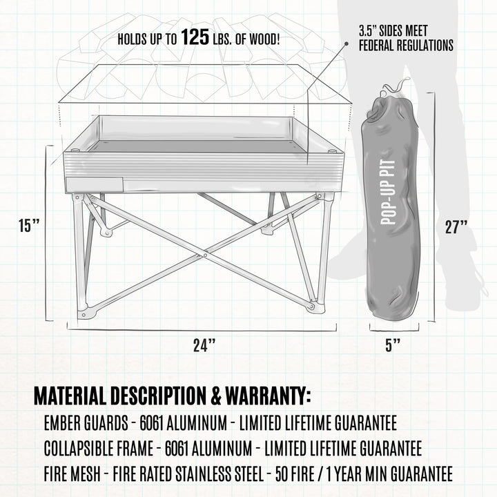 Fireside Outdoor Pop-Up Pit