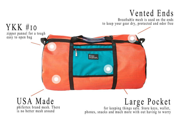 River Station Gear Large Mesh Gear Duffel