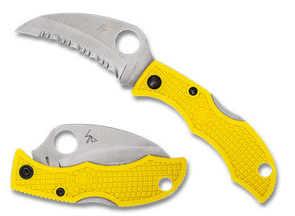 Spyderco Ladybug® 3 Salt® Hawkbill FRN Yellow