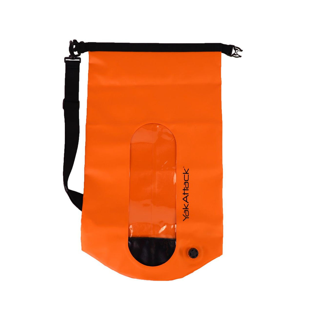 Yakattack 20L Roll-Top Drybag with Air Valve, Orange