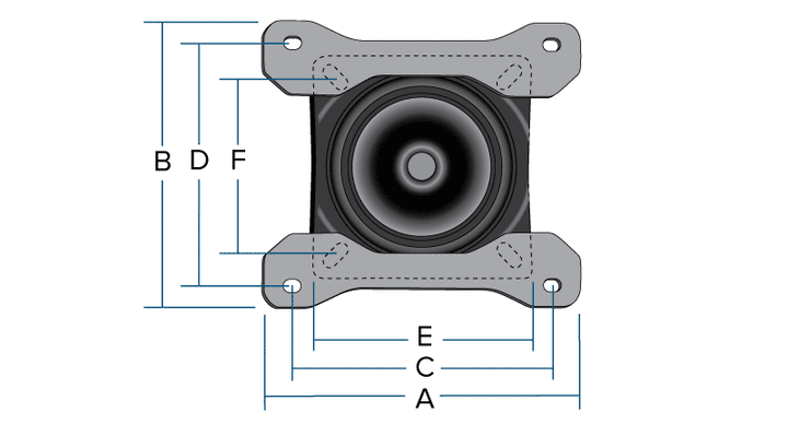 NRS Swivel and Plates for Padded Raft Seats