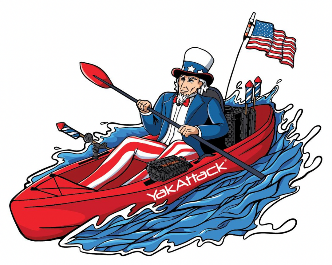 YakAttack Uncle Sam Decal 4.75” x 3.75”