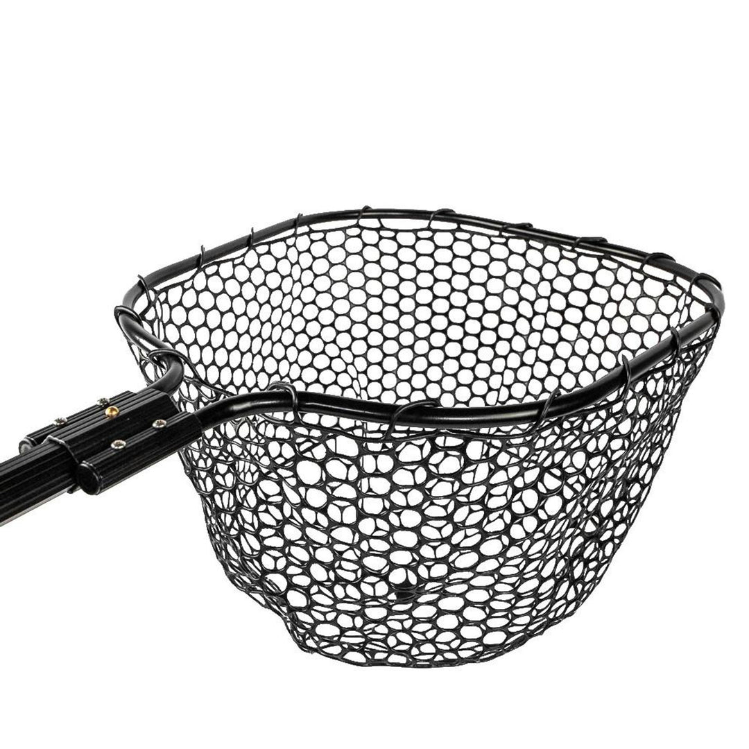 YakAttack 16” x 19” Landing Net with 24” Long Telescoping Handle and Rubber Netting