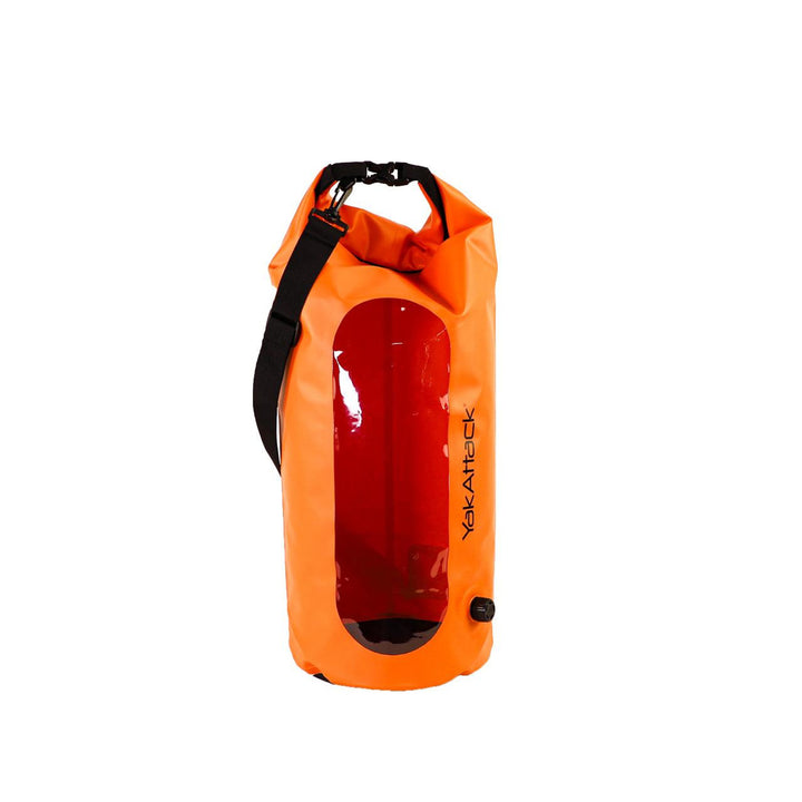 Yakattack 20L Roll-Top Drybag with Air Valve, Orange