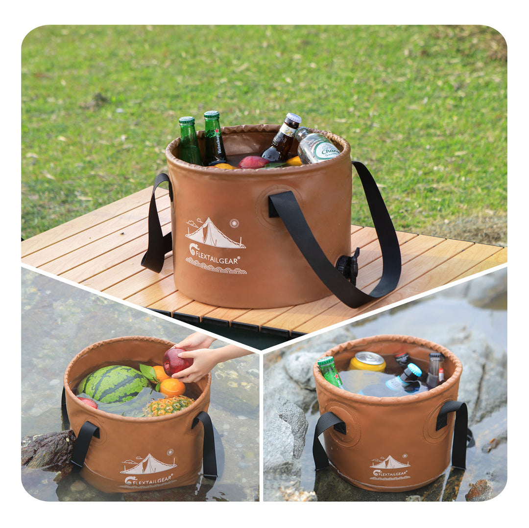 Flextail FLEX BUCKET - Foldable Waterproof Round Camping Bucket