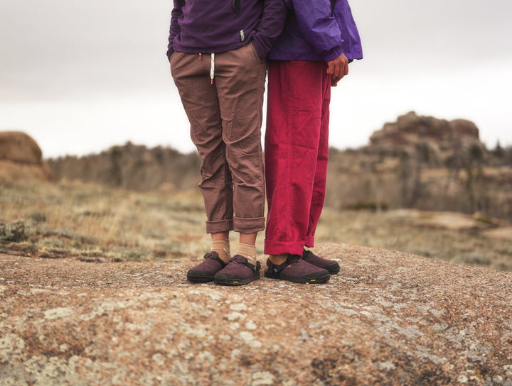 Bedrock Mountain Clog - Leather Suede (Deep Plum)