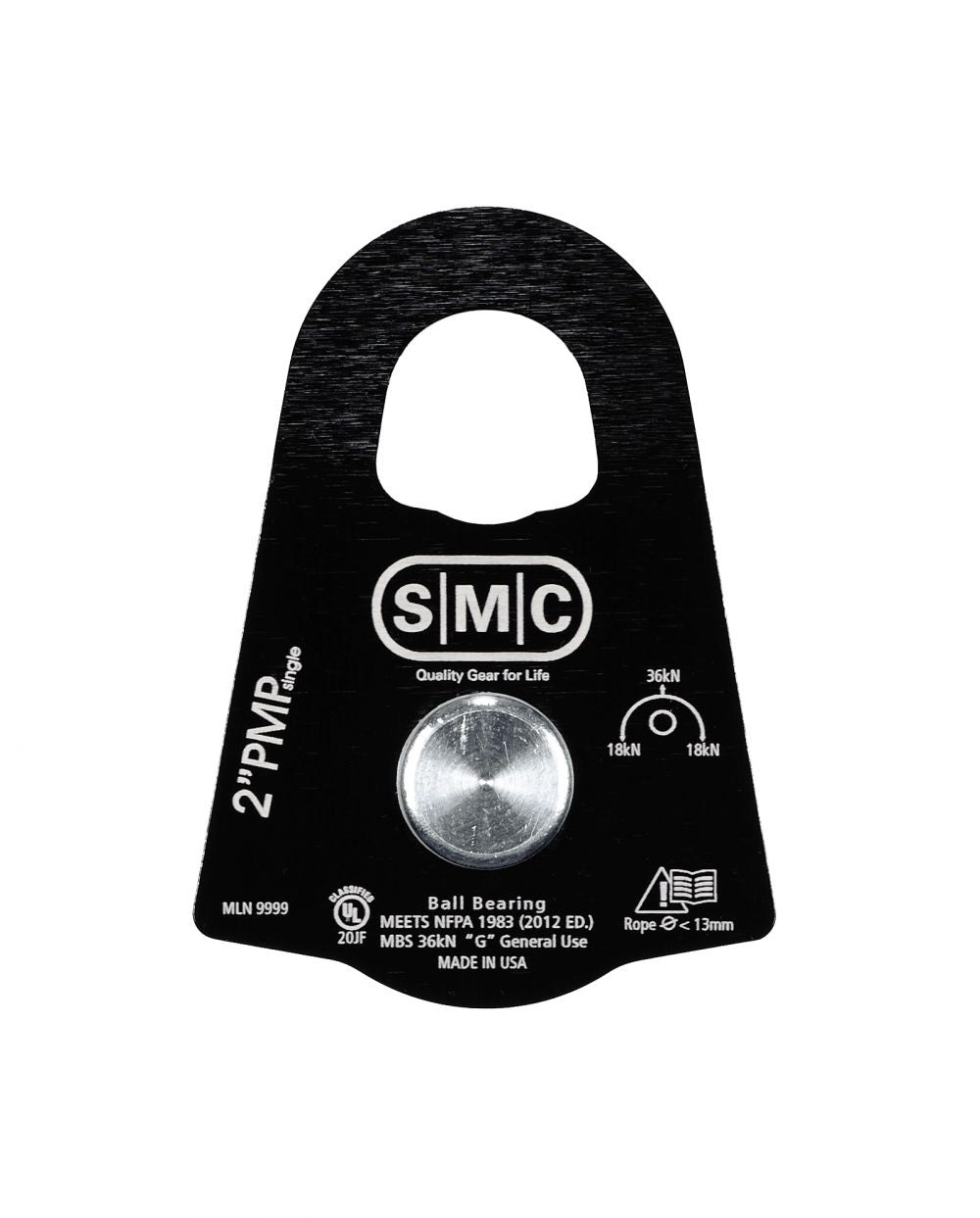 SMC 2" Single Aluminum Prusik Minding Pulley "PMP"