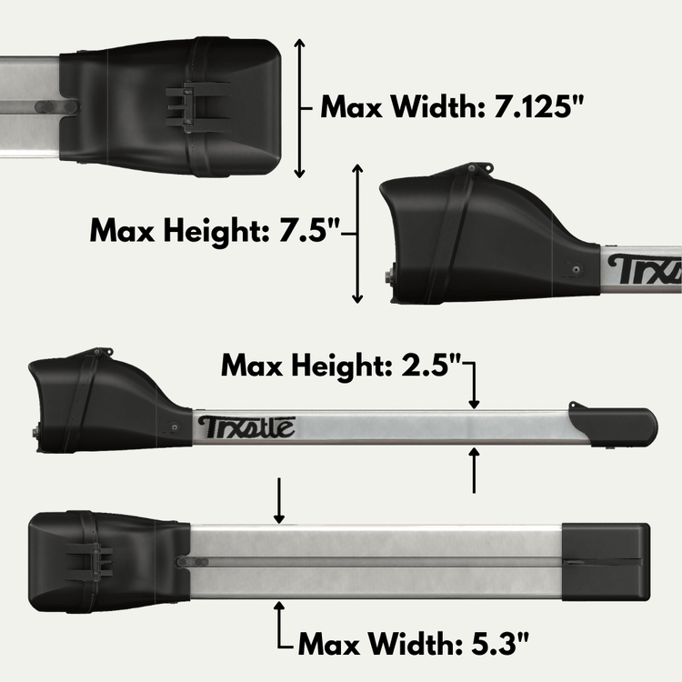 Trxstle CRC Fly Rod Carrier v3.0 - Adjustable (10&