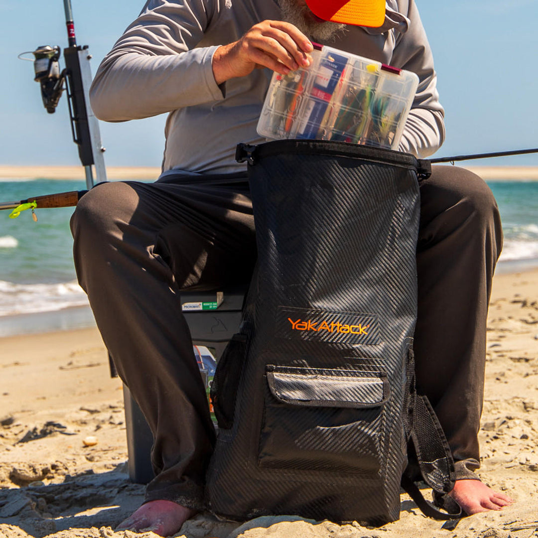 YakAttack 20L Roll-Top Drybag Backpack-Black