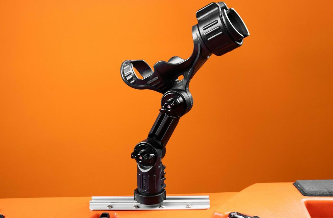 YakAttack Omega Pro™ Rod Holder with Track Mounted LockNLoad™ Mounting System