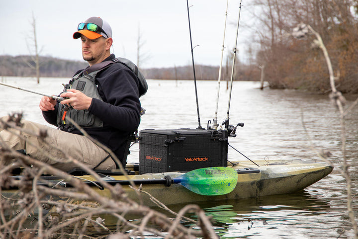 YakAttack BlackPak Pro Kayak Fishing Crate - 13" x 16"