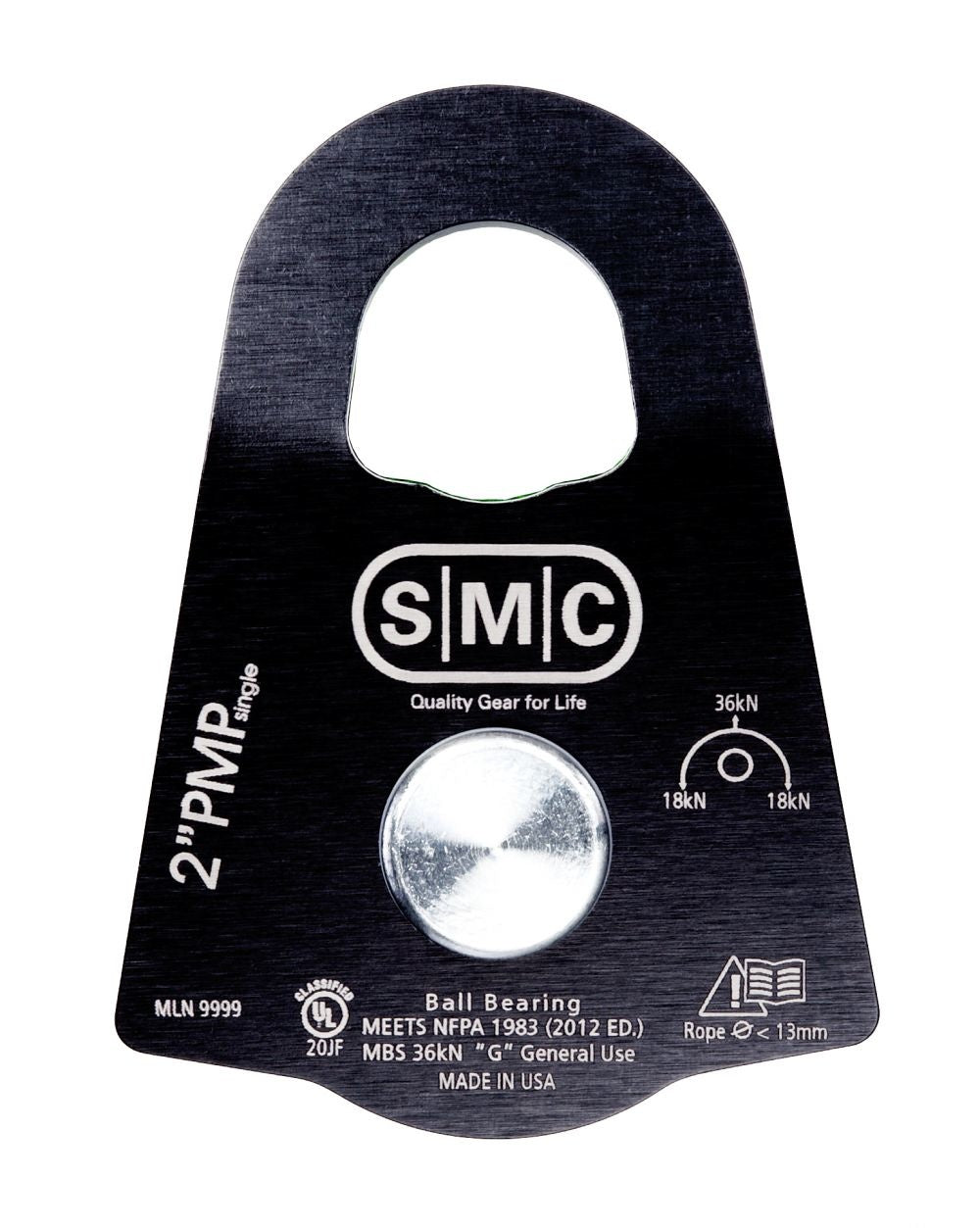 SMC 2" Single Aluminum Prusik Minding Pulley "PMP"