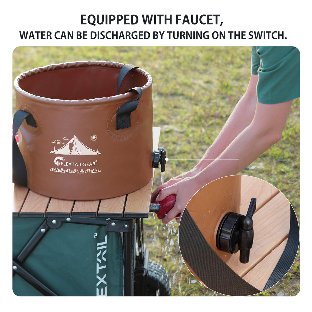 Flextail FLEX BUCKET - Foldable Waterproof Round Camping Bucket