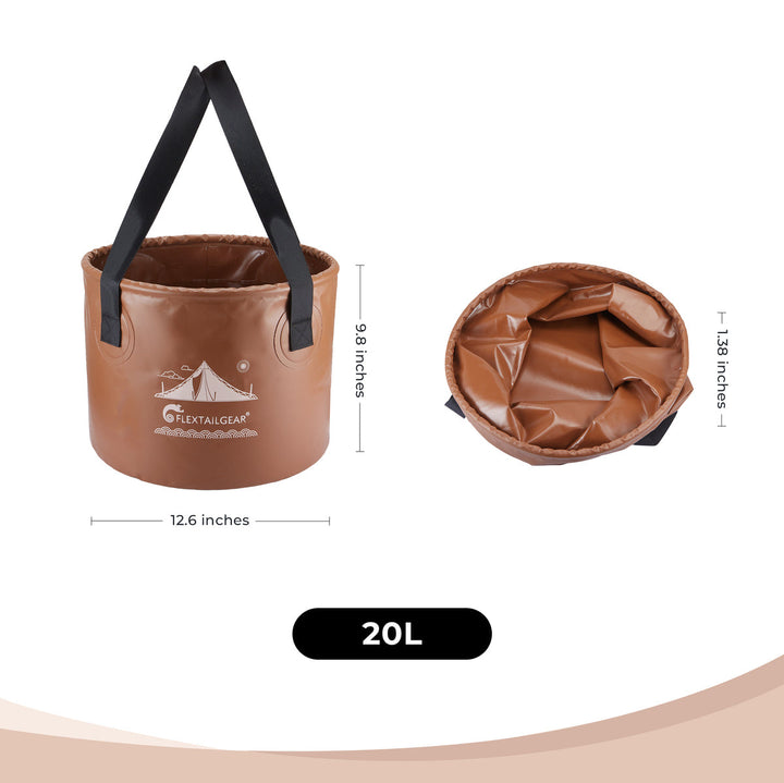 Flextail FLEX BUCKET - Foldable Waterproof Round Camping Bucket
