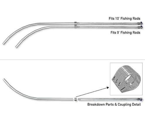 Down River Fishing Rod Holder for Raft