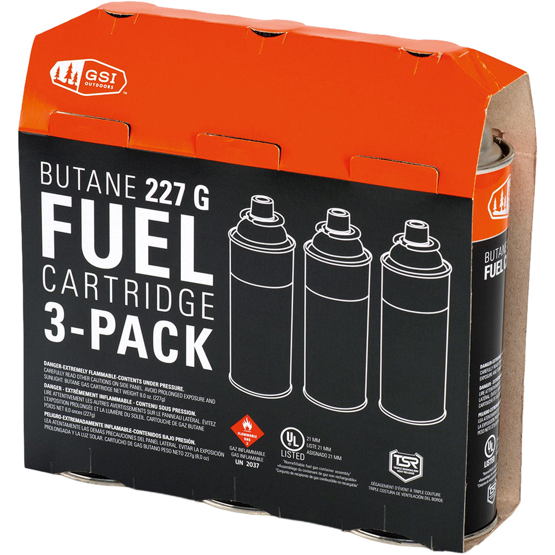 GSI Butane Fuel Cartridge - Package of 3