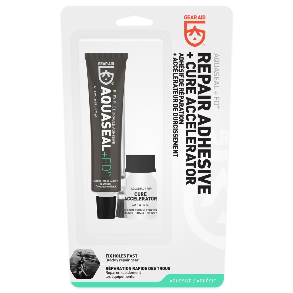 Gear Aid Aquaseal+FD Repair Adhesive + Cure Accelerator