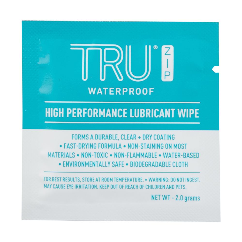 TRU Zip Lubricant Wipes