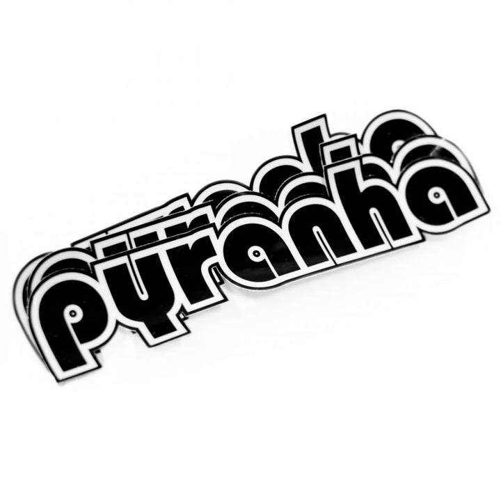 Pyranha Text Logo Stickers