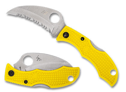 Spyderco Ladybug® 3 Salt® Hawkbill FRN Yellow